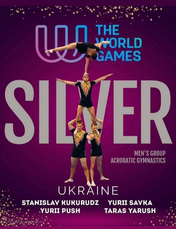 Акробати з Львівщини отримали призове місце на Всесвітніх іграх-2025
