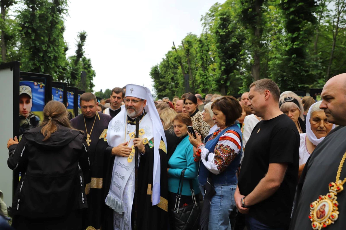 Патріарх Святослав освятив Алею Героїв у Шептицькому