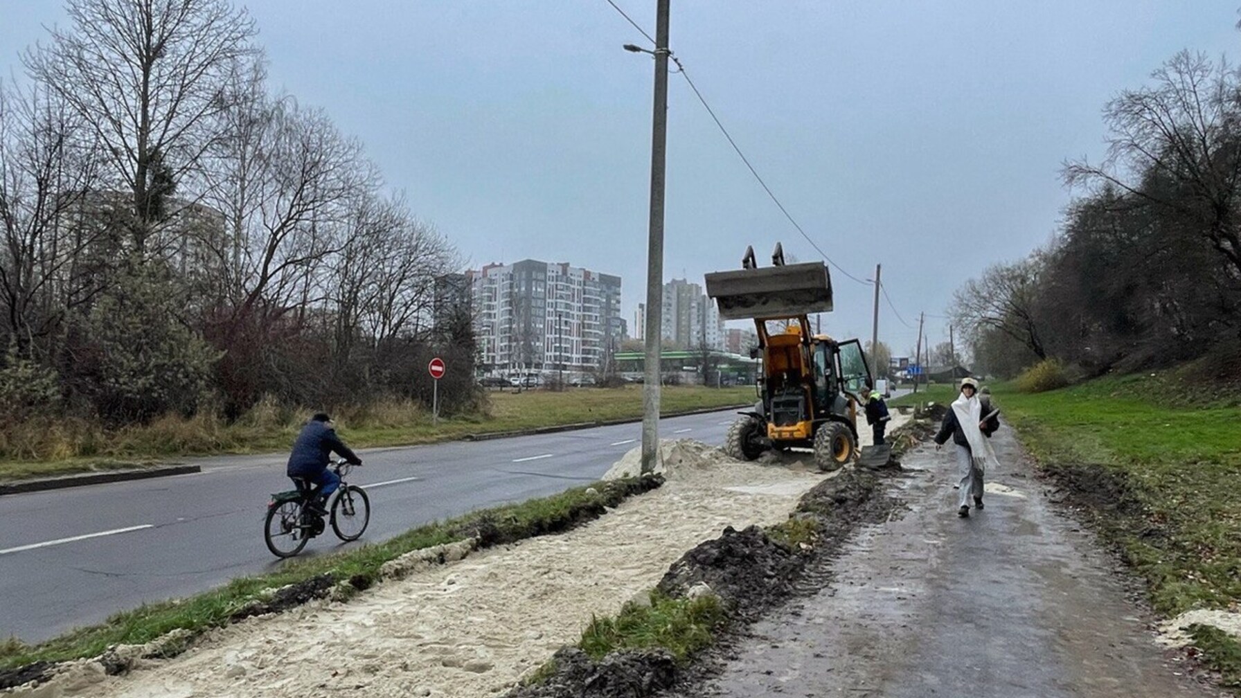 На Сихові прокладають ділянку велодоріжки, щоб з’єднати існуючу велоінфраструктуру на сусідних проспектах