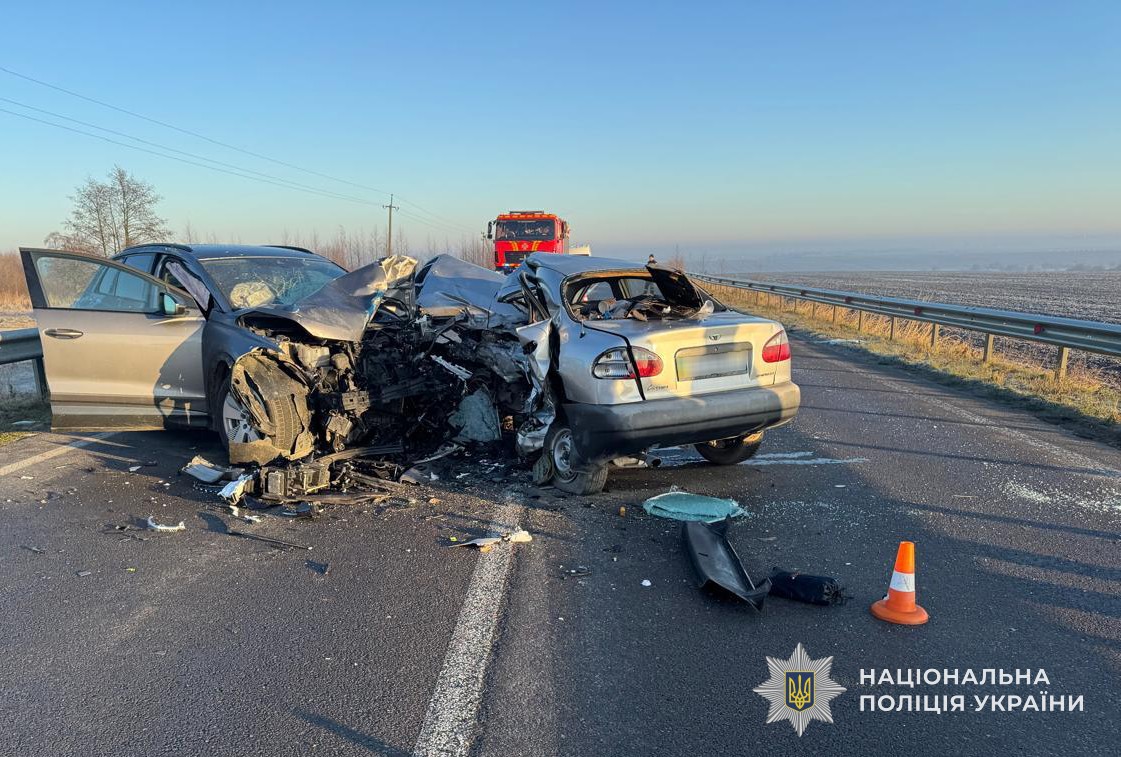 У потрійній ДТП у Львівському районі загинув 23-річний чоловік