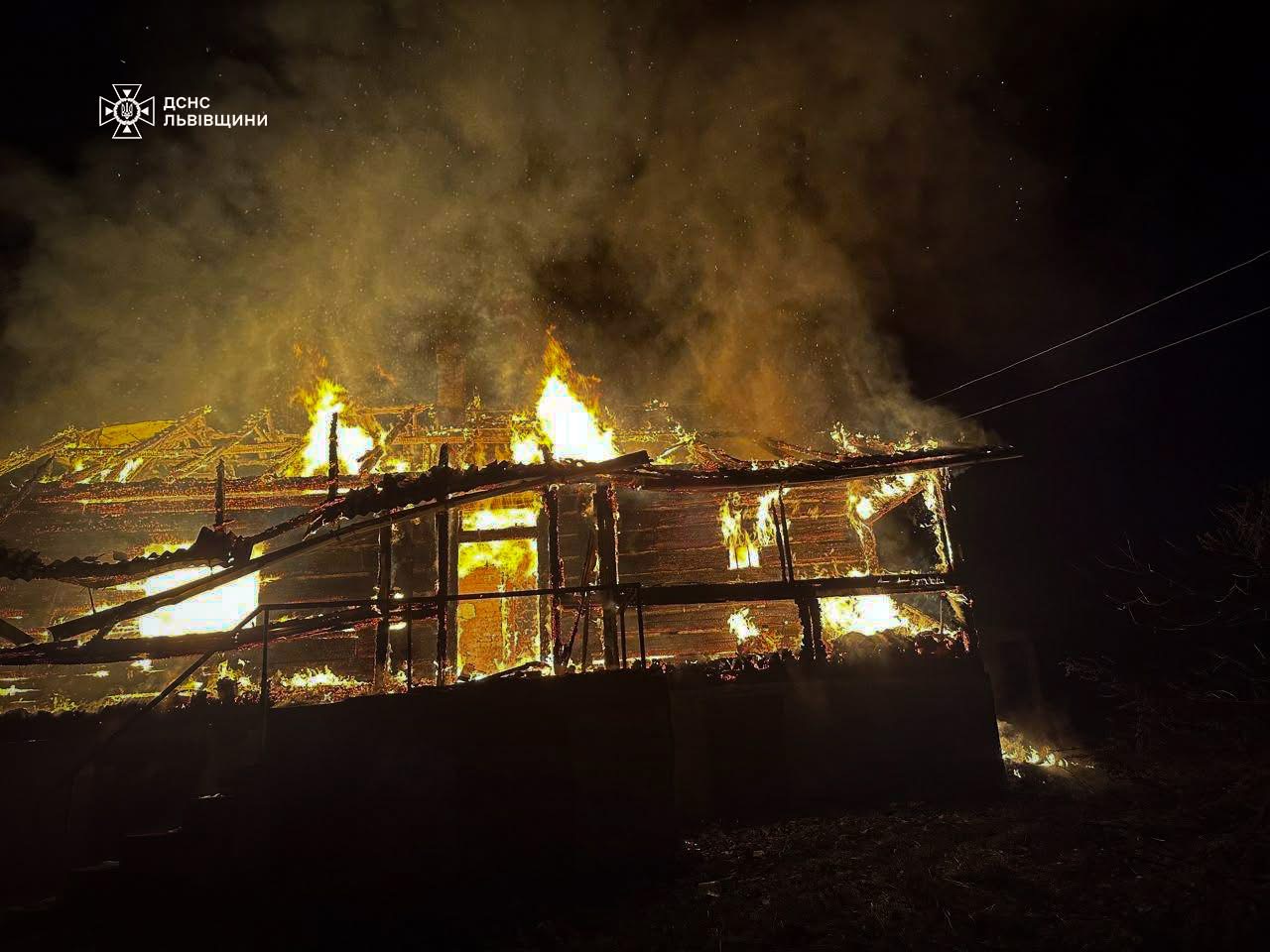 На Самбірщині пожежа забрала життя 60-річного чоловіка