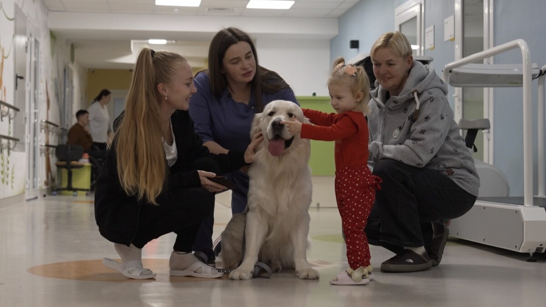 Перший у Львові сертифікований пес-терапевт допомагає маленьким пацієнтам дитячої лікарні святого Миколая