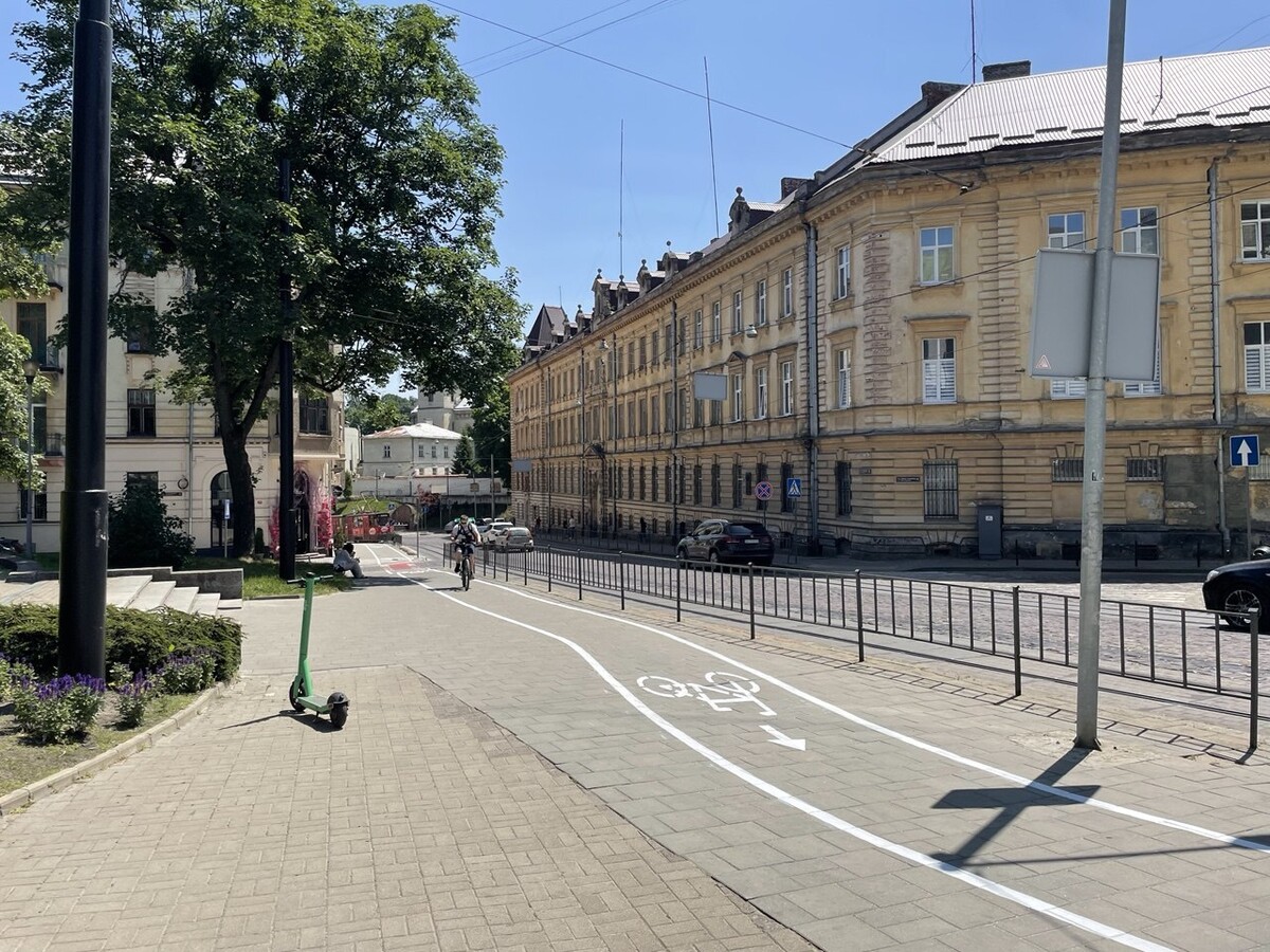 Понад 10 км велоінфраструктури облаштували у Львові за рік