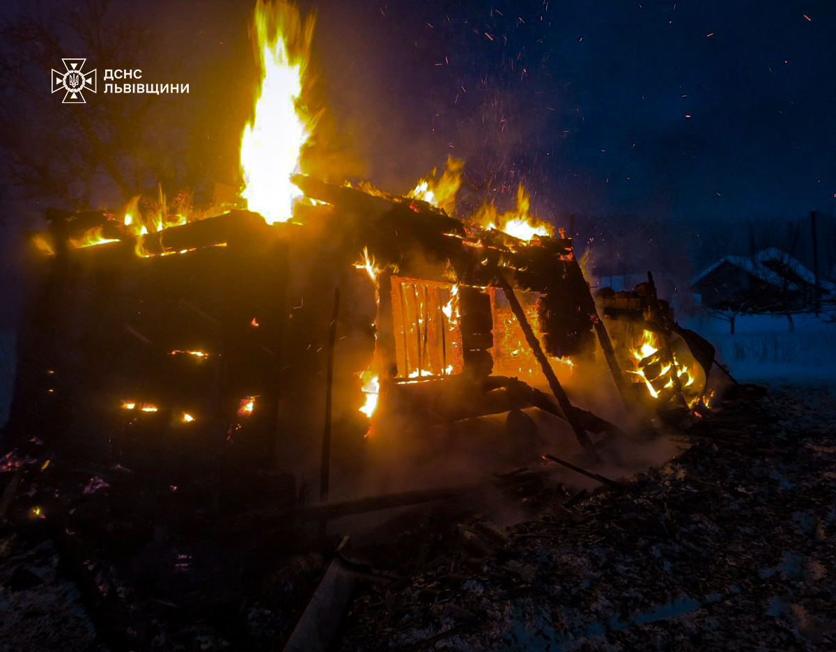 У Стрийському районі пожежа забрала життя літнього чоловіка