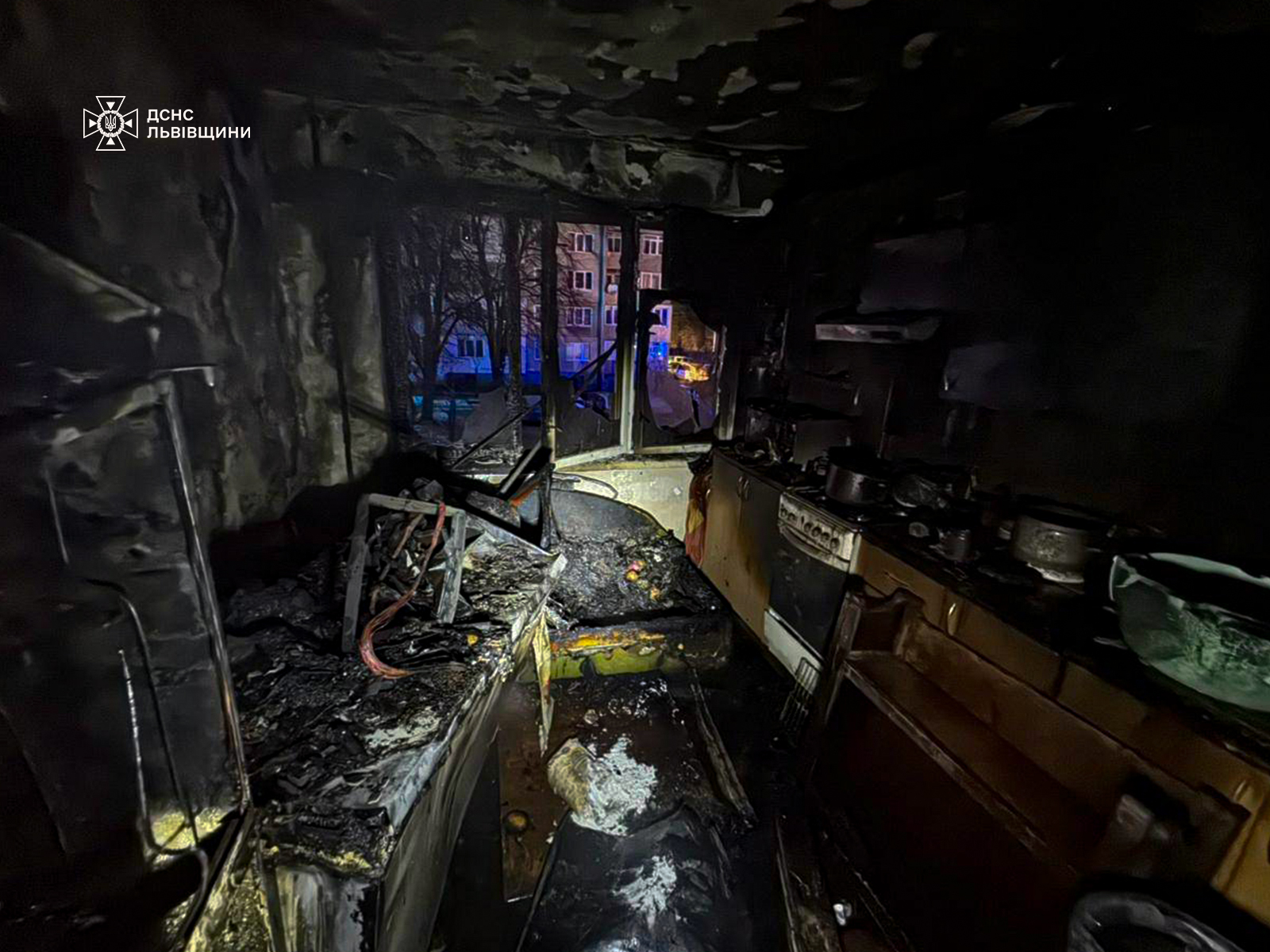 У Львові горіла багатоповерхівка на Княгині Ольги