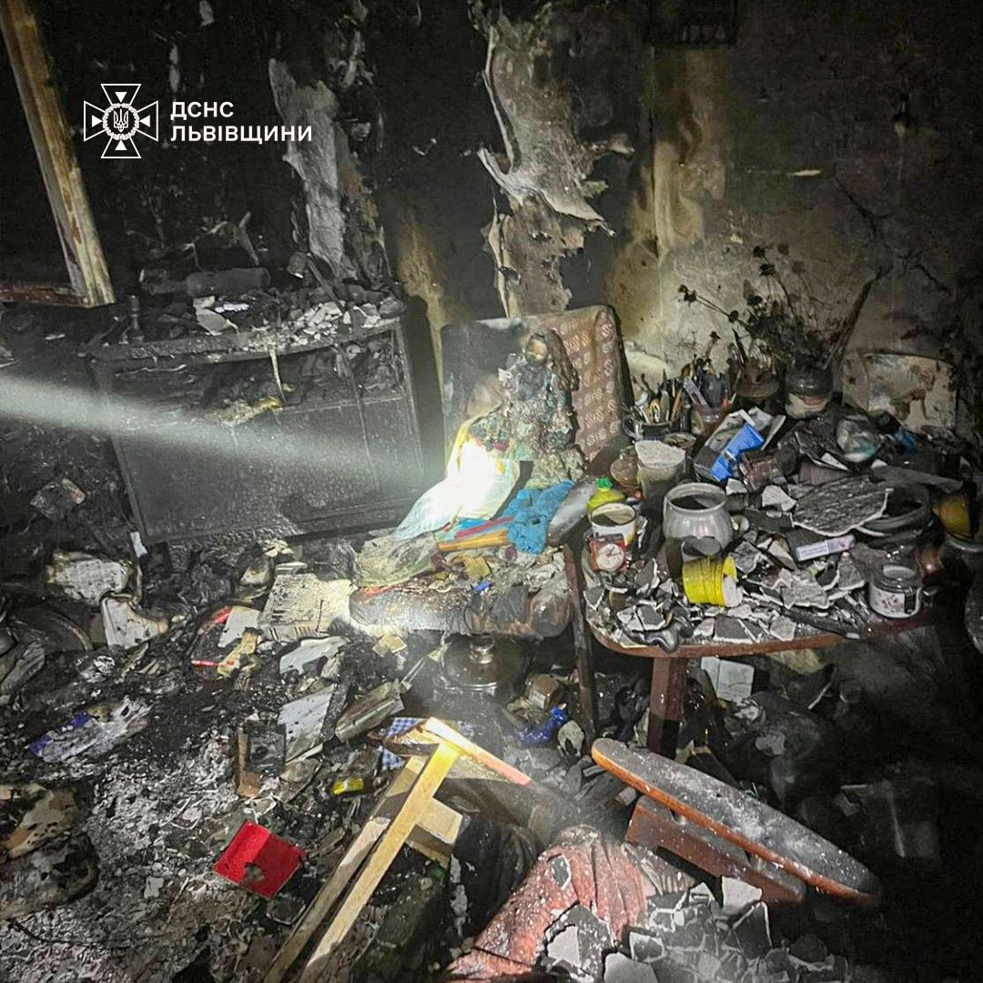 У Шептицькому під час пожежі загинув пенсіонер