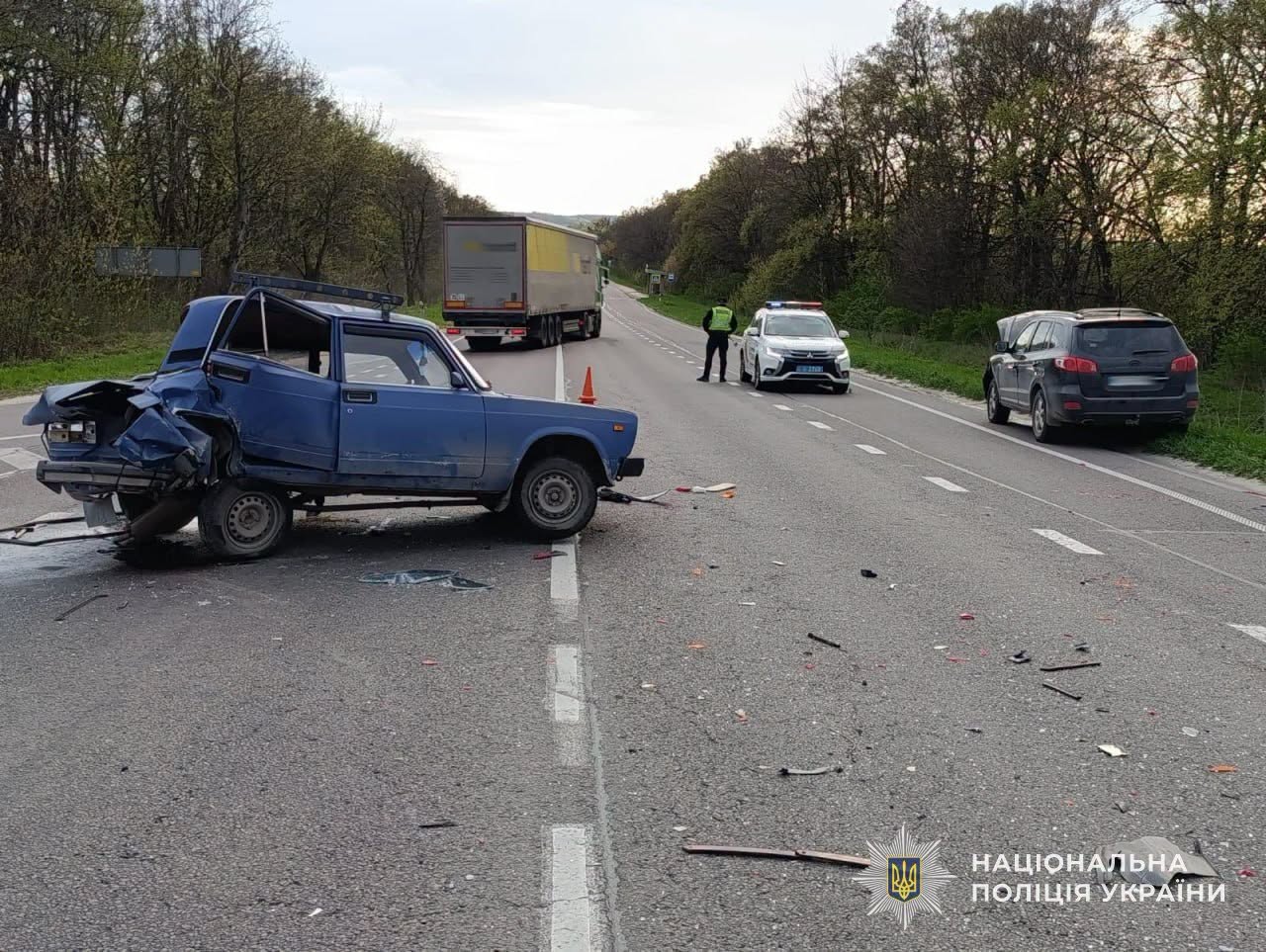 На Золочівщині внаслідок зіткнення двох авто постраждав 48-річний чоловік