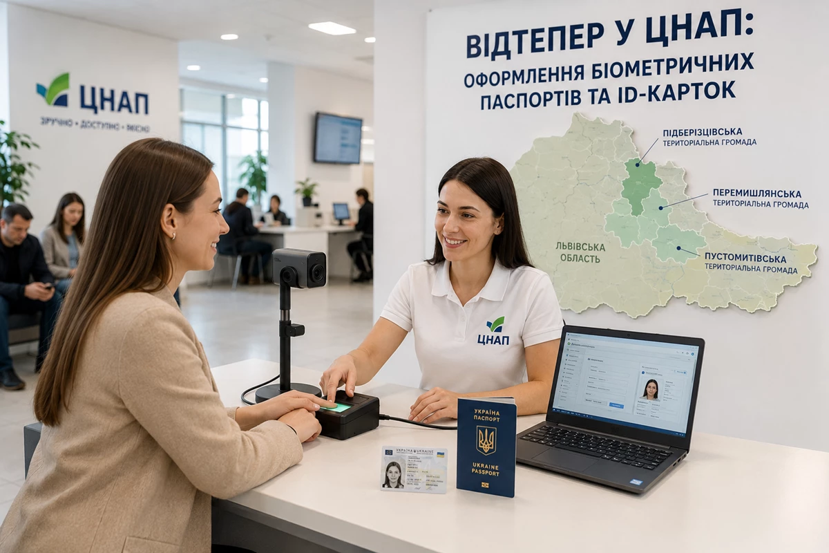 Ще в трьох громадах Львівщини почали оформляти біометричні паспорти
